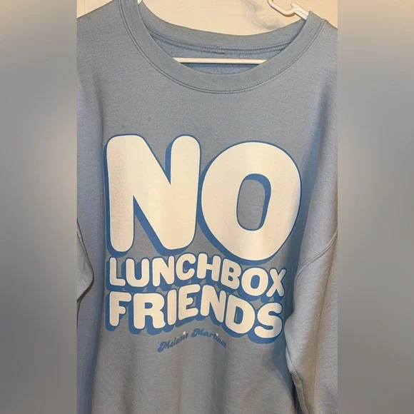 Melanie Martinez Hot Topic Blue Long Sleeve Sweatshirt ‘NO LUNCHBOX FRIENDS’ HTF - Picture 3 of 10